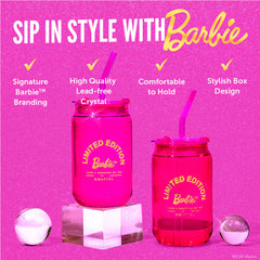 Barbie™ x Dragon Glassware® Limited Edition Drinking Glasses