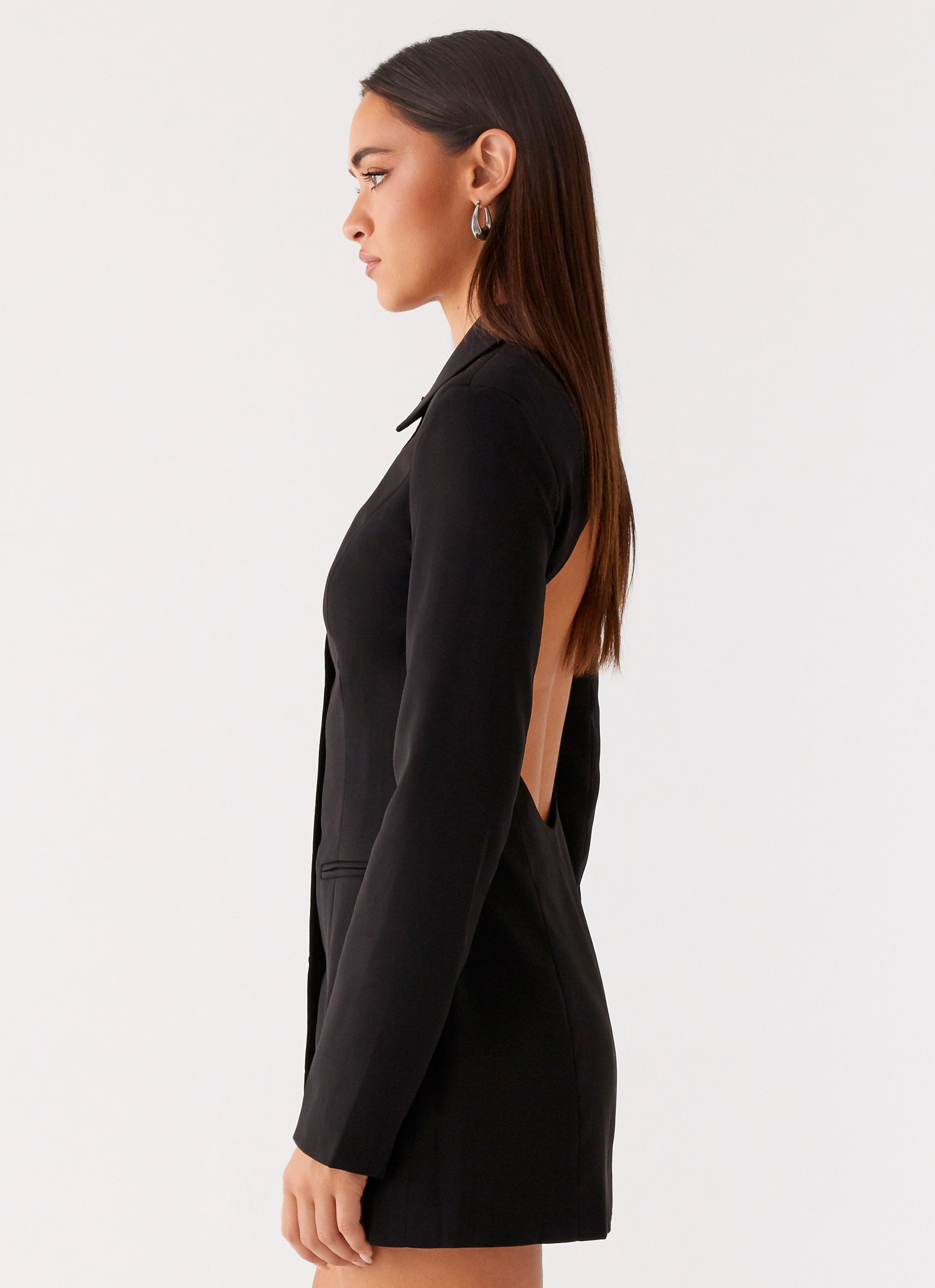 Memphis Blazer Mini Dress - Black