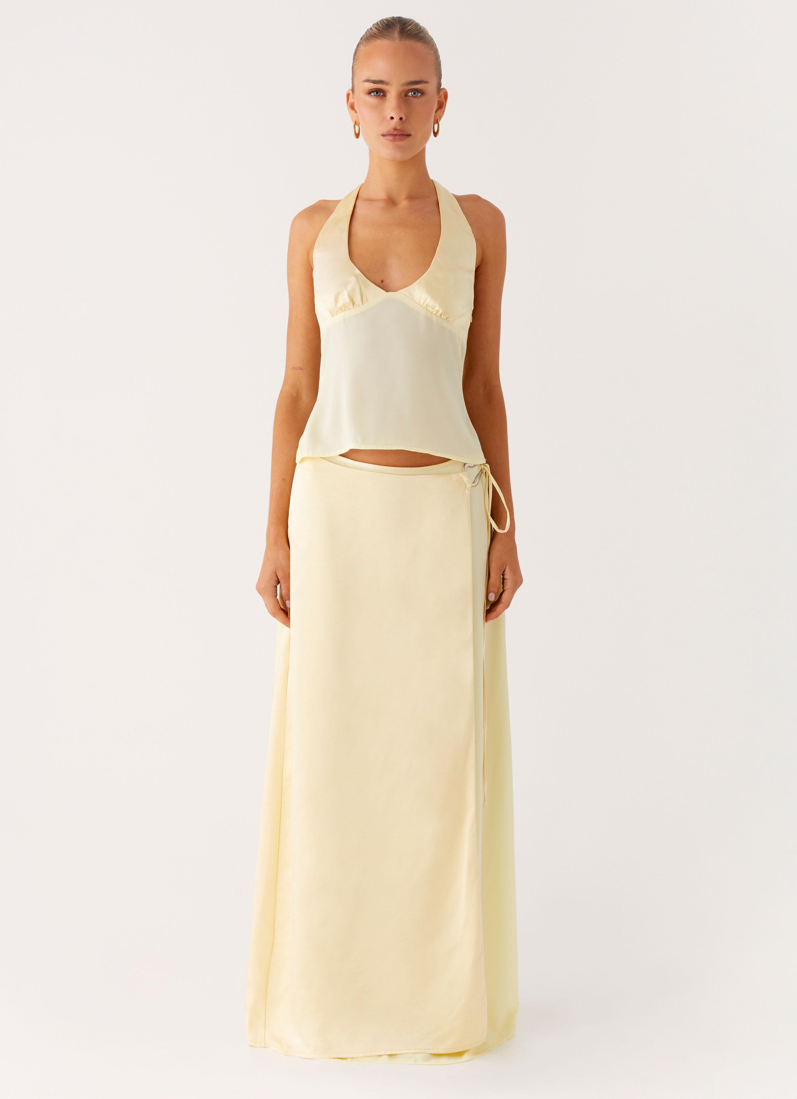 Pollie Halter Top - Yellow