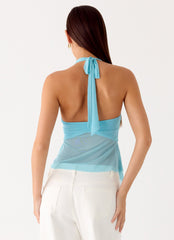 Sunbeam Mesh Top - Blue