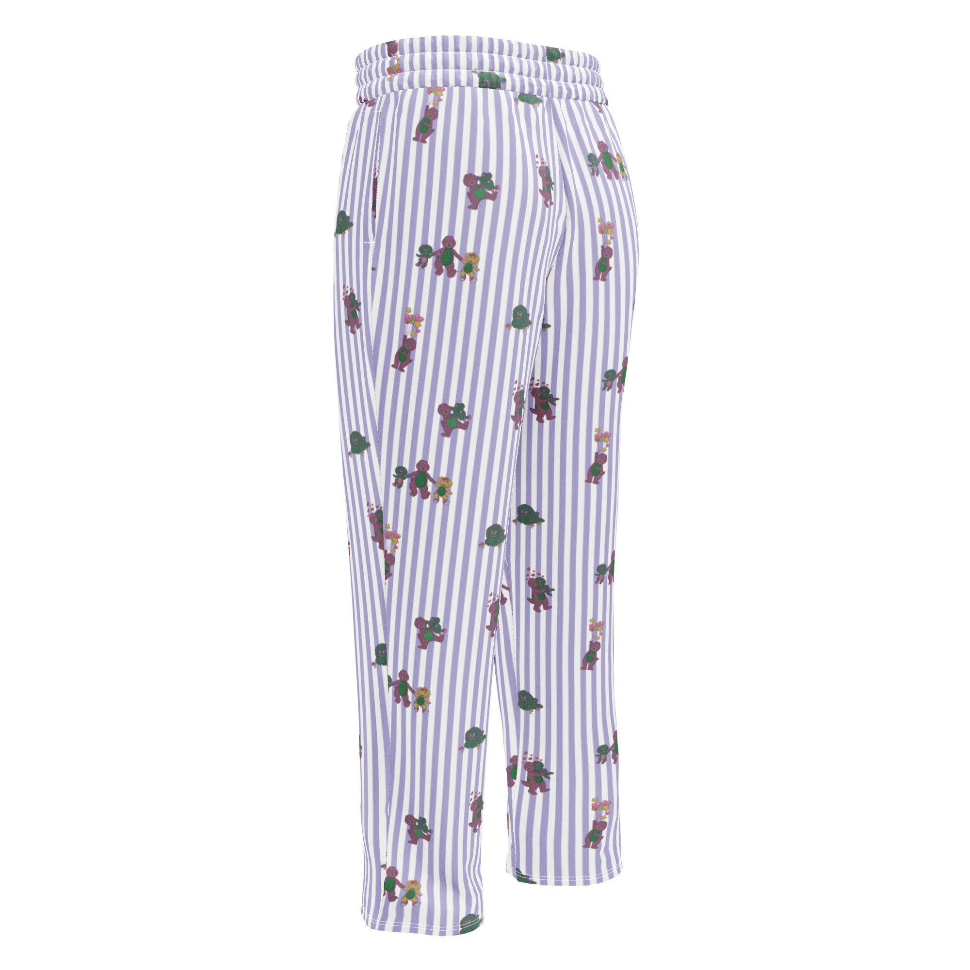 Barney Dinosaurs Wide Leg Striped Pants