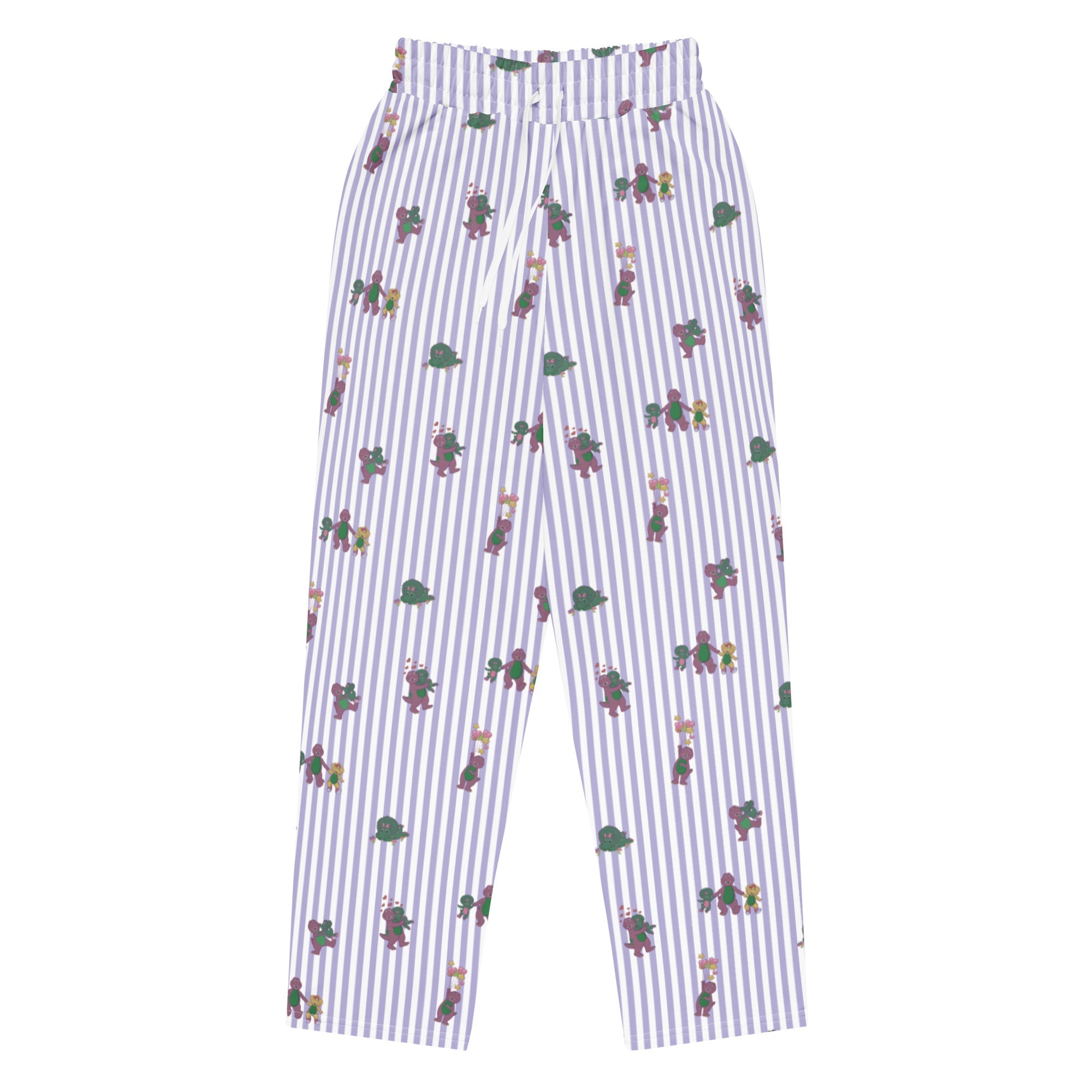 Barney Dinosaurs Wide Leg Striped Pants