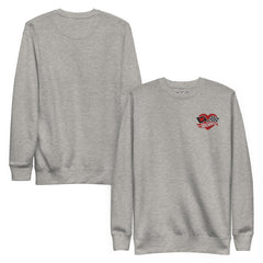 Hot Wheels Checkered Hearts Embroidered Grey Sweatshirt
